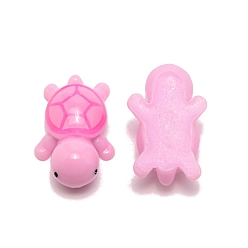 Бледно-Розовый Мини-черепаховые украшения из смолы, для кукольных аксессуаров, притворяющихся опорными украшениями, розовый жемчуг, 33x21x13.5 мм