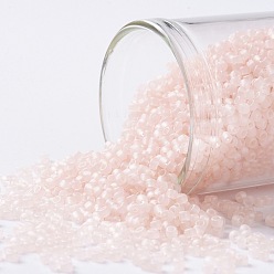 (169F) Transparent AB Frost Rosaline Круглые бусины toho, японский бисер, (169 f) прозрачный ab Frost rosaline, 15/0, 1.5 мм, отверстие : 0.7 мм, о 3000шт / бутылка, 10 г / бутылка