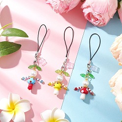 (52) Непрозрачная лаванда Стекло планки мобильного, с петлей для шнура и лампворком, человек, платиной и золотом, разноцветные, 110 мм, 3 шт / комплект