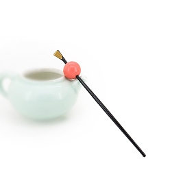 Pink Палочки для волос из акрила и смолы, аксессуары для волос для женщин и девочек, розовые, 180x25 мм