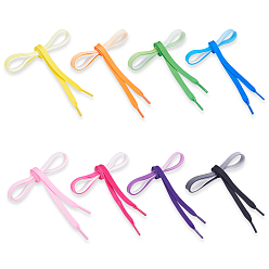 (52) Непрозрачная лаванда 8 пары 8 шнурки из полиэстера с градиентом цветов, разноцветные, 1080x8x1~3 мм, 1 пара / цвет