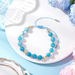 Другие Кварцы Плетеные браслеты из бусин натурального кварца для женщин, круглые, с латунной найти, внутренний диаметр: 1-7/8~3-1/2 дюйм (4.8~9 см)