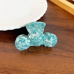 Темно-бирюзовый Заколки для волос с когтями из ацетата целлюлозы (смола), аксессуары для волос для девочек и женщин, темные бирюзовый, 47x75 мм