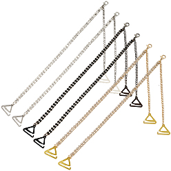 (52) Непрозрачная лаванда 3 пары 3 цветные бретельки для бюстгальтера из сплава и стразов, с пряжкой, разноцветные, 290 мм, 1 пара / цвет