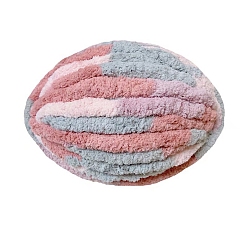 Разноцветный Супермягкая пряжа из полиэстера шенилл jumbo, для проектов украшения дома подушки-одеяла, сегмент окрашенный, красочный, 20 мм, около 29.53 ярдов (27 м) / моток