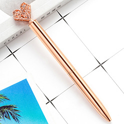 Легкий Лосось Шариковая ручка metel, офисные школьные принадлежности, сердце, светлый померанцевый, 132x10 мм