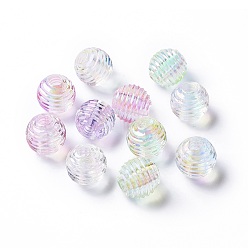 Mixed Color Transparent Acrylic Beehive Beads, Mixed Color, 16x15.5x15.5mm, Hole: 4.8mm