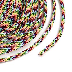 Разноцветный 40m с нейлоновым покрытием 304 плетеные провода из нержавеющей стали, круглые, красочный, 3 мм, 9 датчик, около 131.23 футов (40 м) / рулон