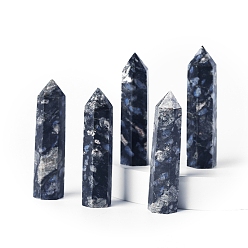 Glaucophane Башня из натурального глаукофана, украшение для дома, исцеляющие каменные палочки, Декоры для медитации и терапии Рейки чакры, шестиугольная призма, 50~60 мм