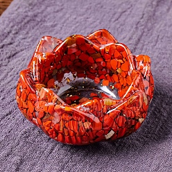 Красный Камень Генераторы энергии из цветочной смолы оргонита, Рейки натуральные красные яшмовые чипсы внутри для украшения домашнего офиса, 80x40 мм