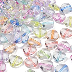 (52) Непрозрачная лаванда Прозрачные акриловые бусины, сердце, разноцветные, 15x16x6.5 мм, отверстие : 1.8 мм, Около 472 шт / 500 г