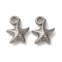 Морская звезда Океан 304 подвески из нержавеющей стали, анти-тускнение, морская звезда, 15.5x12x3.5 мм, отверстие : 3.5 мм