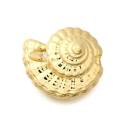 Shell Shape Латунные бусины серии «Океан», стойки покрытие, долговечный, без свинца и без кадмия, реальный 18 k позолоченный, раковина, 18x20x11 мм, отверстие : 3.3 мм