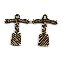 Античная Бронза Сплавочные подвески тибетского стиля, штопор, античная бронза, 25x20x3 мм, отверстие : 2 мм, Около 549 шт / 1000 г