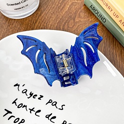 Королевский синий Акриловые заколки для волос в форме когтя летучей мыши, аксессуары для волос для женщин и девочек, королевский синий, 83x55 мм