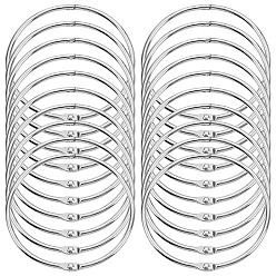 Платина Железные кольца для переплета, платина, 85x91x6.5 мм, внутренний диаметр: 83x75 мм