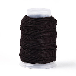 Кокосово-Коричневый 22м макраме хлопковый шнур, круглая плетеная веревка, для настенного крепления, ремесла, Подарочная упаковка, кокосового коричневый, 1.5 мм, около 24.06 ярдов (22 м) / рулон