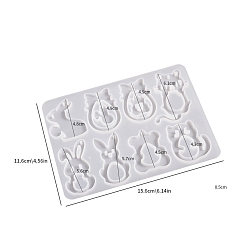Белый Подвески в форме пищевого силикона своими руками, формы помады, для украшения торта поделки, цвет шоколада, конфеты, изготовление ювелирных изделий на основе смолы и эпоксидной смолы, животное, белые, 156x116x5 мм