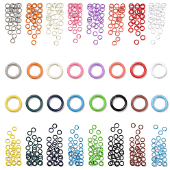 Mixed Color 480Pcs 16 Colors Iron Quick Link Connectors, Linking Rings, Mixed Color, 8x1~1.3mm, Inner Diameter: 5.5mm, 30pcs/color