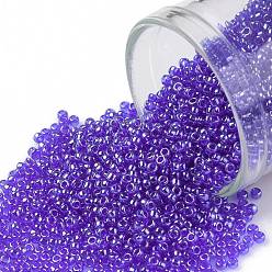 (116) Transparent Luster Cobalt Круглые бусины toho, японский бисер, (116) прозрачный блеск кобальта, 15/0, 1.5 мм, отверстие : 0.7 мм, Около 15000 шт / 50 г