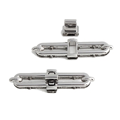 Pink Аксессуары для металлических сумок с поворотным замком, сумочки, розовые, 88x16 мм