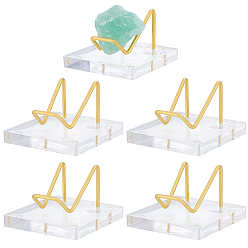 Золотой Кронштейн из акрилового сплава, золотые, 5.95x5.95x3.95 см