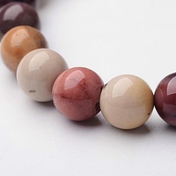 Mookaite Natural Mookaite Beaded Stretch Bracelets, 52mm