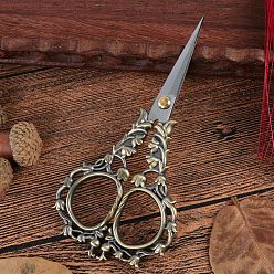 Античная Бронза Ножницы из нержавеющей стали «ландыш», ножницы для вышивания, швейные ножницы, античная бронза, 170x80x8 мм