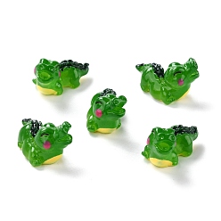 Зеленый Кабошоны из смолы, серия морских животных, крокодил, зелёные, 32.5x15x18.5 мм