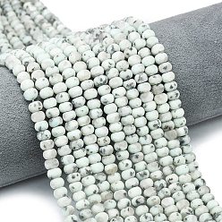 Джаспер Кунжут Природных кунжута яшмы бисер нитей, матовые, рондель, 6x4 мм, отверстие : 1 мм, около 93~96 шт / нитка, 14.57~14.76 дюйм (37~37.5 см)