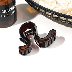 Темно-Красный Заколки для волос с когтями из смолы, аксессуары для волос для женщин и девочек, темно-красный, 80 мм