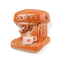 Furniture & Appliances Кофейная тема, непрозрачная смола, декодированные кабошоны, сундук, 27x24x11 мм