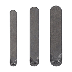 Cross 3шт. 3 стили штампы из стали и кожи, прямоугольные, крестик, 60.5x6x6 мм, картина: 4.5~9x3.5~6 мм, 1 шт / стиль