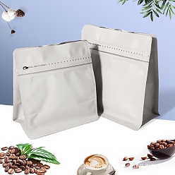 Белый Прямоугольная сумка из композитного материала с застежкой-молнией и майларом, Стойкий к запаху повторно закрывающийся для упаковки мешочка для вечеринок, пищевой блеск для губ, ювелирные изделия для хранения, белые, 14.5x13.5x8 см