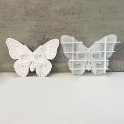 Бабочка Полутвердые силиконовые формы своими руками, формы для литья смолы, для уф-смолы, изготовление изделий из эпоксидной смолы, белые, бабочка, 160x210x24 мм
