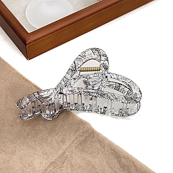 Черный Модные пластиковые заколки-коготь, чёрные, 119x56 мм