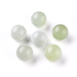 Neue Jade Natürliche neue Jade Perlen, Runde, 19.5~20.5 mm, Bohrung: 1 mm