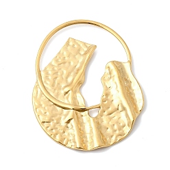 Самородки Текстурированные 304 подвески из нержавеющей стали, реальный 18 k позолоченный, самородки очарование, 45x36.5x2 мм, отверстие : 29.5x29 мм
