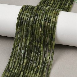 Chinese Jade Натуральные китайские бусины из южного нефрита, колонка, 4~4.5x2 мм, отверстие : 0.7 мм, около 88~92 шт / нитка, 14.49~14.96'' (36.8~38 см)