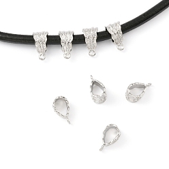 Платина Латунь под залог бусы, платина, 16 мм, отверстие : 1.5 мм