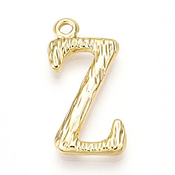 Letter Z 304 подвески из нержавеющей стали, письмо амулеты, Письмо Z, 22.5x11x3 мм, отверстие : 1.6 мм