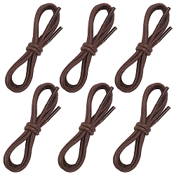 Кокосово-Коричневый Круглый вощеный шнурок, кокосового коричневый, 800x3 мм