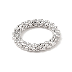 Платина Латунь закрыт прыжок кольца, пузырьковое кольцо, платина, 20x3.5 мм, внутренний диаметр: 13 мм