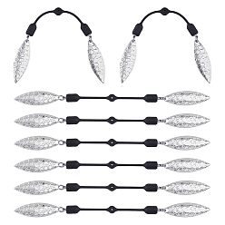 Platino 8unidades de señuelos de pesca de latón, Cuchillas giratorias de atracción de pesca, para señuelos duros gusano spinner cebos cucharas aparejos fabricación, Platino, 128 mm