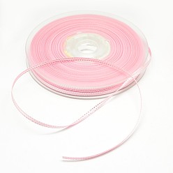 Perlas de Color Rosa Cinta de grosgrain del hilo de rosca de doble filo para la decoración del festival de boda, rosa perla, 3/8 pulgada (9 mm), sobre 100yards / rodillo (91.44 m / rollo)
