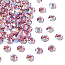 70010 200 Rose AB Preciosa® maxima crystal без горячей фиксации плоские камни, чешский хрусталь, срыв твердой мозговой оболочки, круглый(438 11 615 шатон-роза), 70010 200 роза аб, ss 10 (2.7~2.9 мм)