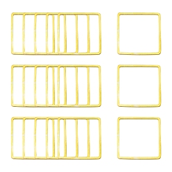 Золотой Латунные соединительные колечки, квадратный, золотые, 20x20x1 мм , около 1000 шт / мешок