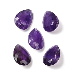 Аметист Природный аметист кабошонов, слеза, граненые, 20x15x8 мм