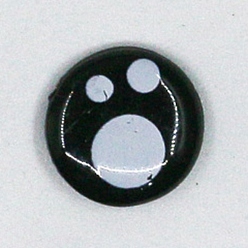 Black Craft Plastic Doll Eyes, Stuffed Toy Eyes, Flat Round, Black, 12mm