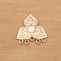 Light Gold Ссылки на компоненты люстры из сплава клевера, золотой свет, 29x25 мм